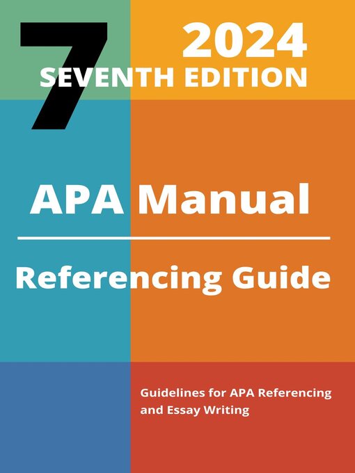 Title details for APA Manual 2024 Referencing Guide by Kelly Pearson - Available